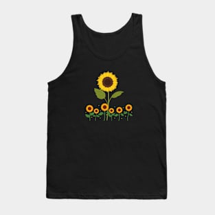 Sunflower Flora Brunch School Positive Vintage Tank Top